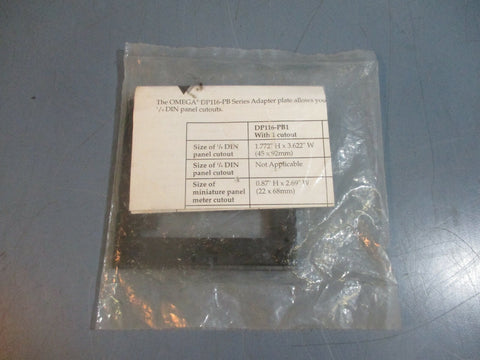 Omega DP116PB Adapter Plate Factory Sealed