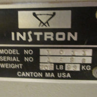 Instron Tensile Compression Tester 1011, 1000 Lb Modified Unit