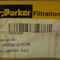 Parker Filtration Schroeder C3 Filter Hydraulic Filter Element Lot of 2