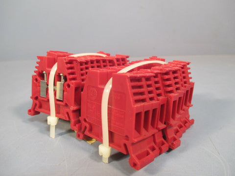 Allen Bradley Red Terminal Blocks 600V - Lot of 20 1492-W4