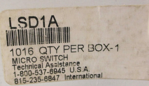 Honeywell LSD1A Micro Switch Heavy Duty Limit Switch 600 VAC