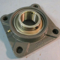 Hub City Mounted Bearing 4 Bolt Flange Bearing YAT 20911, 1.68" Bore