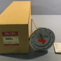 TelTru Thermometer AA575R Analog dial Thermometer Stem 12 "