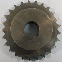 Tsubaki H60B25F17/16 Roller Chain Sprocket 17/16" Bore Keyed 25 Teeth