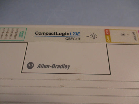 ALLEN BRADLEY COMPACTLOGIX L23E-QBFC1B PROCESSOR CONTROLLER  w/ 1769-ECR SER A