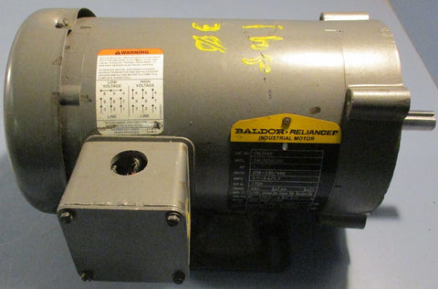 Baldor Reliance Industrial Motor 34G795X269 1 hp 208-230/460V 5/8" Shaft Dia