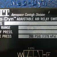 ITT NeoDyn 100PV48D3 Adjustable Air Relay Switch  New