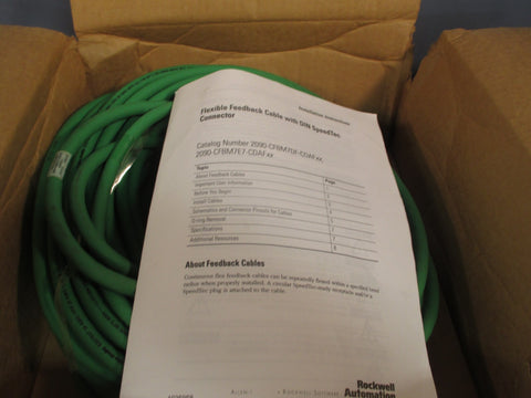 ALLENBRADLEY Feedback Cable w/DIN SpeedTec Connector Ser A 2090CFBM7E7CDAF30