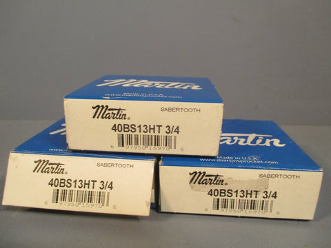 Martin Sabertooth Sprocket (Lot of Three) 3/4 Inch 40BS13HT 3/4