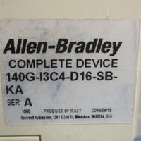 Allen Bradley 140GI3C4D16SBKA Ser A Molded Circuit Breaker 4 Pole 160A 600V
