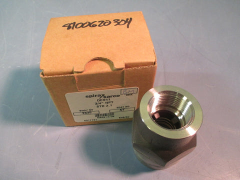 SPIRAX SARCO CHECK VALVE 3/4" NPT STD 3.1 DCV41