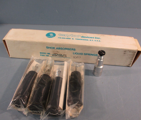 Taylor Devices inc 67DP1290901 Uni Shok 250 Shock Absorber 4 Pcs In Box