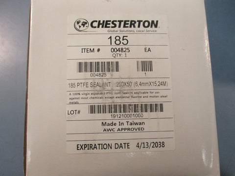 Chesterton 004825 Joint Sealant PTFE 185 1/4" x 50' Form in Place Gasketing