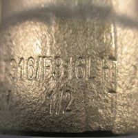 Unbranded A/SA182F316/F316L Stainless Steel 90° Pipe Elbow B16 3M 1/2 Lot of 2