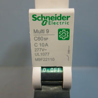 Schneider Electric M9F22110 Miniature Circuit Breaker Multi9 C60SP C 10A 277V~