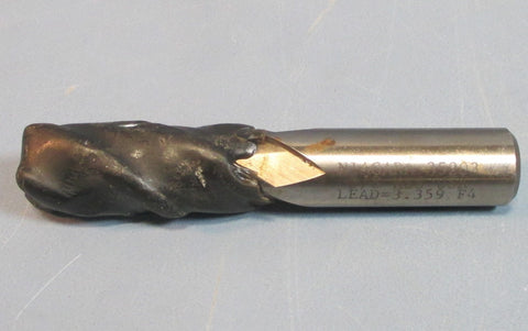 Niagara 5/8" HSS 35203 Lead 3.359 F4, 4 Flute Pro CNC Resharpened End Mill
