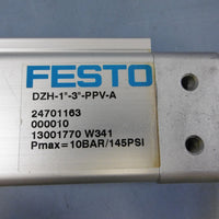 Used Festo DZH13PPVA Pneumatic Air Cylinder 145PSI Double Action