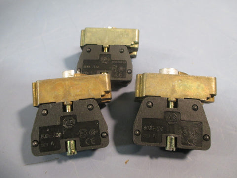 LOT OF (3) ALLEN BRADLEY FULL VOLTAGE MODULE WITH LATCH 800E2DL3