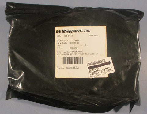 FN Sheppard TN960H200AD Timing Gearbelt 1/8" Thick Red Linatex 960H200 Sealed
