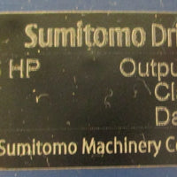 Sumitomo TC-FXPA Gearmotor CNHM1H-6125YC-EP-51 51:1 Ratio 1.5HP 1-1/2" Shaft Dia