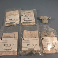 Lot of (6) AllenBradley 194EAP11 Ser. B Auxiliary Contact Base Mount
