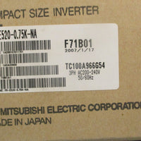 Mitsubishi FRE5200.75KNA Compact Size Inverter E500 3PH 200240VAC