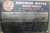 US Motors Enclosed Motor Asbestos Protected Motor 3 PH 10HP 284J 1-5/8" Shaft Di