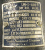 Taylor Instrument Lin-E-Aire 1/2" Control Valve 150 PSI Body Rating
