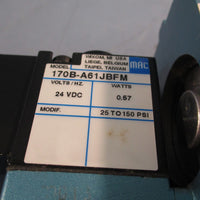 MAC 56C13A61JBFM w/170BA61JBFM 24VDC NONLOCKING CONTROL  SOLENOID VALVE