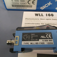 SICK PHOTO FIBER OPTIC SWITCH 4PIN 1030 VDC 100MA WLL160F420