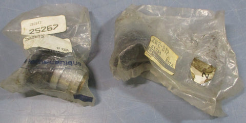 (Lot of 2) Telemecanique ZB2BT2 Black Push Pull Button Mushroom Switch 25267