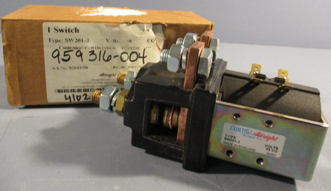 Curtis Albright 48V Singlepole Doublethrow Solenoid Contactor SW2013