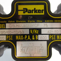 Parker D61VW4C4NYCF7-75 Pilot Operated Directional Control Valve 1500/3000PSI