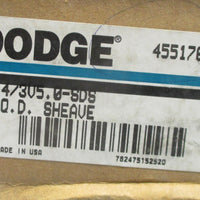 Dodge 455176 4/3V5.0SDS QD Sheave Pulley 4 Groove 4962 Max RPM NOS