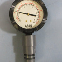 Span 021380T Liquid Filled Pressure Gauge 015PSI E.P.D.M. KEMX/SUBZ11
