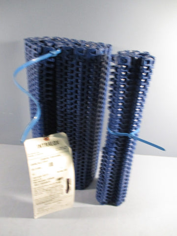 Intralox 2400 Ser Radius Flush Grid Acetal Blue Belt 16" Wide 10ft Length 378539