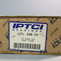 IPTCI UCFL 208 24NG  11/2" BORE 2Bolt Flange Bearing Set Screw Lock