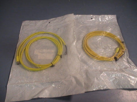 Lot of (2) Allen-Bradley 4-Pin Pico Straight 2m Cordset SER. A 889P-F4AB-2