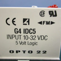 Opto 22 G4PB16H Control Board w/(Lot of 16)Opto 22 G4 IDC5 Input Module 1032VDC
