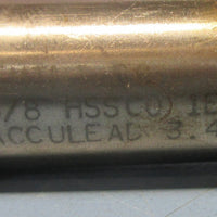 Brubaker 5/8" HSSCO 1E Acculead 3.401 4 Flute Pro CNC Resharpened End Mill