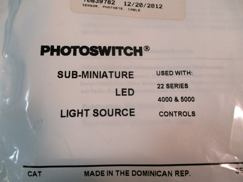 Allen-Bradley Photoswitch Sub Miniature LED Light Source Ser. B 40SA1-4000
