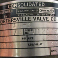 Dresser Consolidated 1543G3 Relief Valve 11/4" 1543 G3 44psi .200" Lift NOS