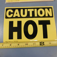 New Lot of 15 Caution Hot Warning Decal 5 X 7" Sticker Label