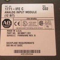 Allen Bradley 1771IFE C Rev. C02 Analog Input Module (12 Bit) Series C Used