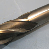 Putnam Rounded Edge End Mill Cutter, 1", Cobalt, LD=5.441, 4FL, USA