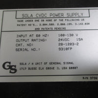 SOLA CONSTANT VOLTAGE DC POWER SUPPLY 28-1203-2