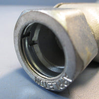 Appleton Unilet 1/2" LRL50NM Form 35 Conduit Body w/ cover and 2 fitting nuts