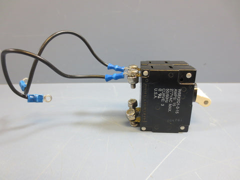 Potter & Brumfield W68X2Q1315 15A Amp 277V Vac Circuit Breaker Switch USED
