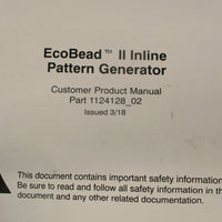 Nordson EcoBead II Inline Pattern Generator 1123745 w/ Manual