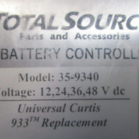 Total Source 359340 Battery Controller Universal Curtis 933 Replacement 24V